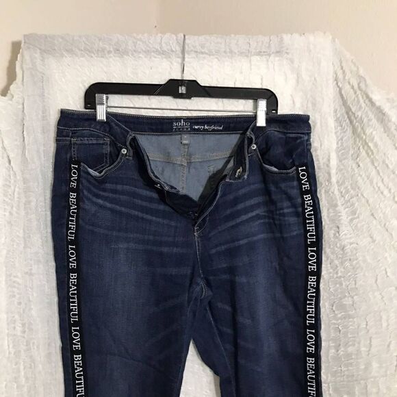 Soho Curvy Girlfriend Jeans Size 14 - Picture 5 of 6